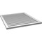 Ekena Millwork Vertical Surface Mount PVC Gable Vent: Functional, w/ 2"W x 1-1/2"P Brickmould Frame, 34"W x 38"H GVPVE34X3802SF - alternate 4